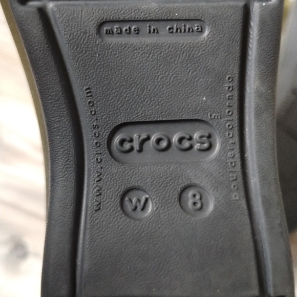 Crocs Colorblock Slingback Sandal Smokey Green Women's Size 8 - Picture 5 of 5